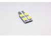 Led λάμπα τύπου Τ10 με 4 SMD led από τη μία πλευρά - 1τμχ.