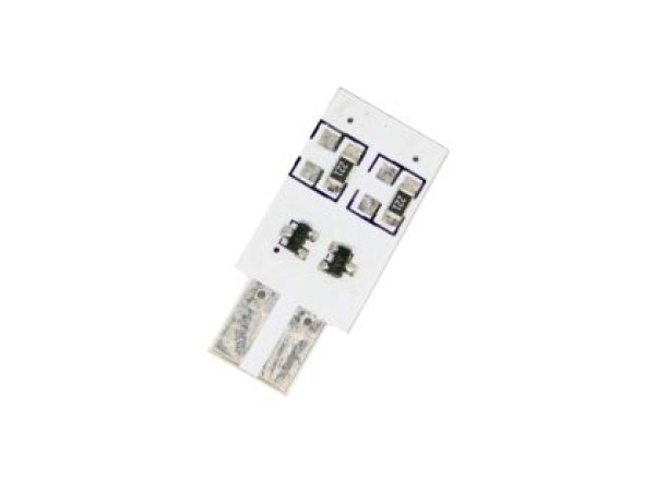 Led λάμπα τύπου Τ10 με 4 SMD led από τη μία πλευρά - 1τμχ.
