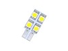 Led λάμπα τύπου Τ10 με 4 SMD led από τη μία πλευρά - 1τμχ.