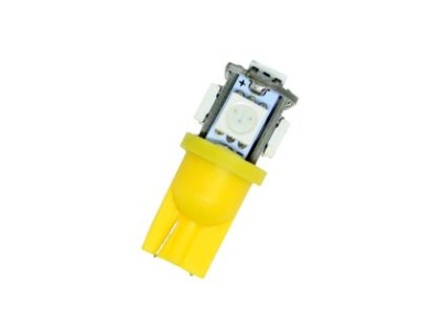 Led λάμπα τύπου Τ10 με 5 SMD led 4300K - 1τμχ.