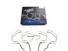 Δαχτυλίδια angel eyes για BMW F30 - U-Design - με 2 χρώματα και λειτουργία φλας (λευκό και κίτρινο)