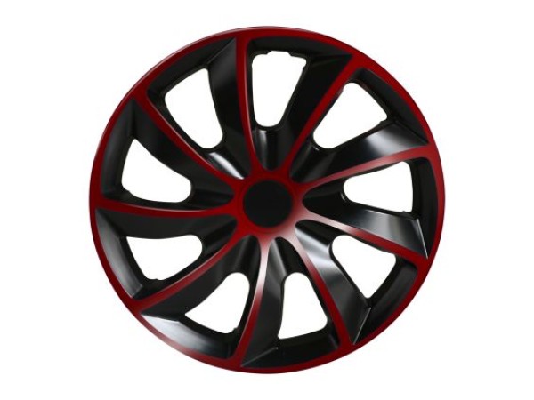 Τάσια αυτοκινήτου WJ-5084-13-RB - 13" ιντσών - Μαύρα / Κόκκινο - 4 τμχ.