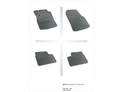 Λαστιχένια πατάκια Frogum για Opel Astra H (2004-2009) - 4τμχ.