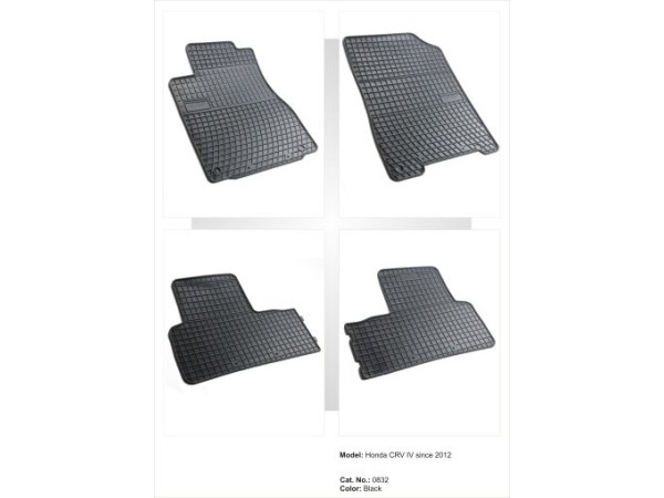 Λαστιχένια πατάκια Frogum για HONDA CR-V IV (2012-2018) / GREAT WALL H6 - 4τμχ.