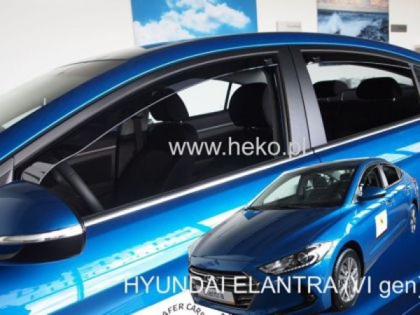 Ανεμοθραύστες Heko για Hyundai Elantra (2015+) sedan - 4 τμχ. εμπρός και πίσω