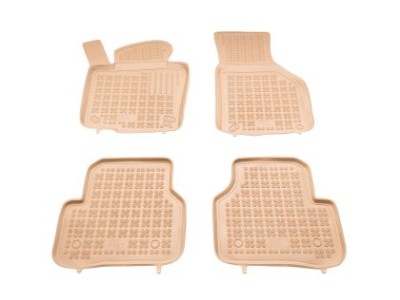 Λαστιχένια πατάκια Rezaw-Plast για VW Passat B6 / B7 (2005-2014) / Tiguan (2007-2016) / Jetta (2011+) - τύπου σκαφάκι - μπεζ - 4τμχ.