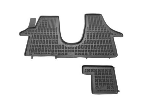 Λαστιχένια πατάκια Rezaw-Plast για VW Transporter T5 multivan (2003+) - τύπου σκαφάκια - 2τμχ.