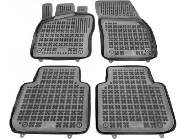 Λαστιχένια πατάκια Rezaw-Plast για Skoda Kodiaq (2016+) / Seat Tarraco (2018+) / VW Tiguan Allspace (2017+) - τύπου σκαφάκι - 4τμχ.