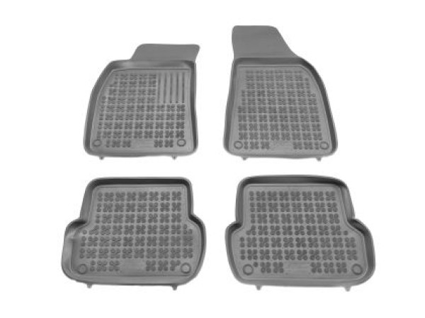 Λαστιχένια πατάκια Rezaw-Plast για AUDI A4 B6 / B7 (2001-2008) τύπου σκαφάκι - γκρι - 4τμχ.