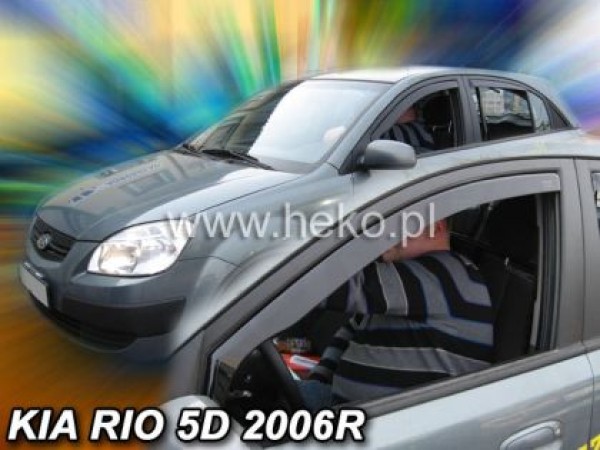 Ανεμοθραύστες Heko για Kia Rio (2005-2011) sedan - 4 τμχ. εμπρός και πίσω