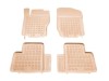 Λαστιχένια πατάκια Rezaw-Plast για Mercedes W164 / GL X164 (2005-2011) - τύπου σκαφάκι - μπεζ - 4τμχ.