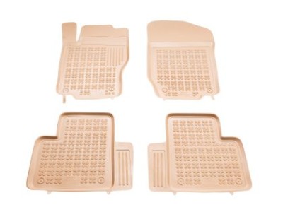 Λαστιχένια πατάκια Rezaw-Plast για Mercedes W164 / GL X164 (2005-2011) - τύπου σκαφάκι - μπεζ - 4τμχ.