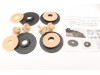 Λαστιχένια πατάκια Rezaw-Plast για Saab 9-3 (2002+) - τύπου σκαφάκι μπεζ - 4τμχ.