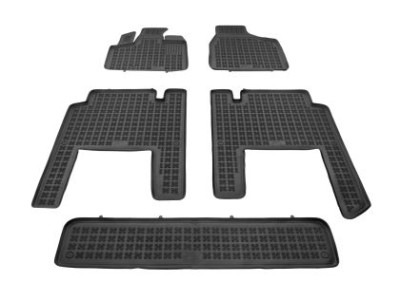 Λαστιχένια πατάκια Rezaw-Plast για CHRYSLER Voyager V (2007-2016) - 7-seater version - τύπου σκαφάκι - 5τμχ.