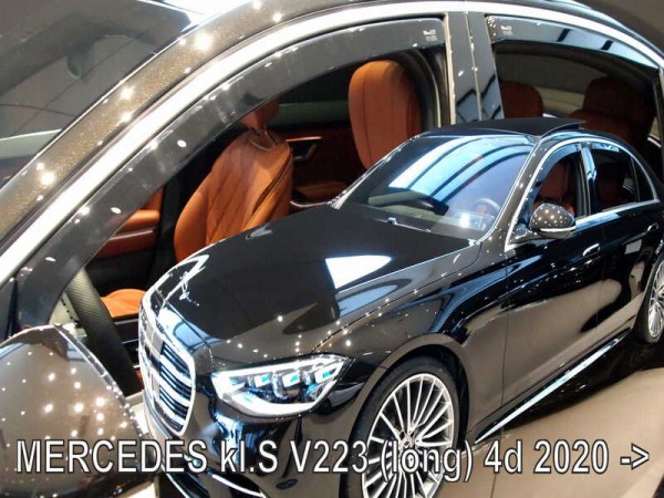 Ανεμοθραύστες Heko για Mercedes S-Class V223 Long version (2020+) sedan - 4τμχ. εμπρός και πίσω Ανεμοθραύστες Heko για Mercedes S-Class V223 Long version (2020+) sedan - 4τμχ. εμπρός και πίσω