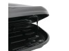 Μπαγκαζιέρα οροφής Junior Altro 140x90x38cm με μονό άνοιγμα με κλειδί, 370 λίτρα - μαύρη γυαλιστερή