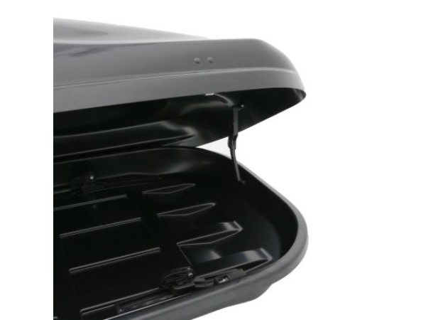 Μπαγκαζιέρα οροφής Junior Altro 140x90x38cm με μονό άνοιγμα με κλειδί, 370 λίτρα - μαύρη γυαλιστερή