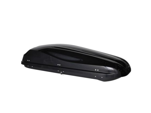 Μπαγκαζιέρα οροφής Junior Altro 140x90x38cm με μονό άνοιγμα με κλειδί, 370 λίτρα - μαύρη γυαλιστερή