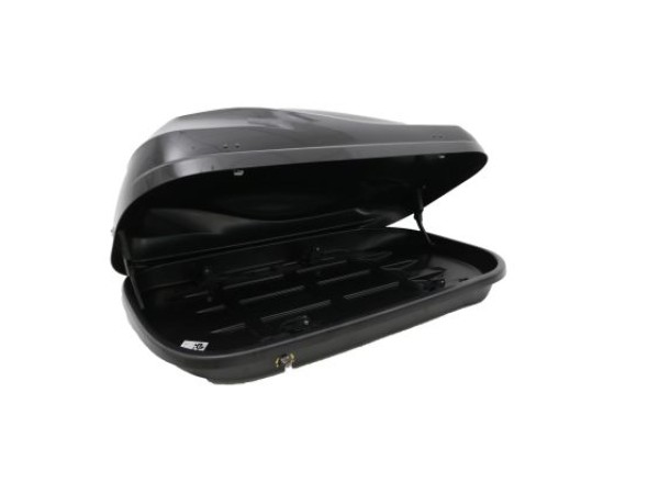 Μπαγκαζιέρα οροφής Junior Altro 140x90x38cm με μονό άνοιγμα με κλειδί, 370 λίτρα - μαύρη γυαλιστερή