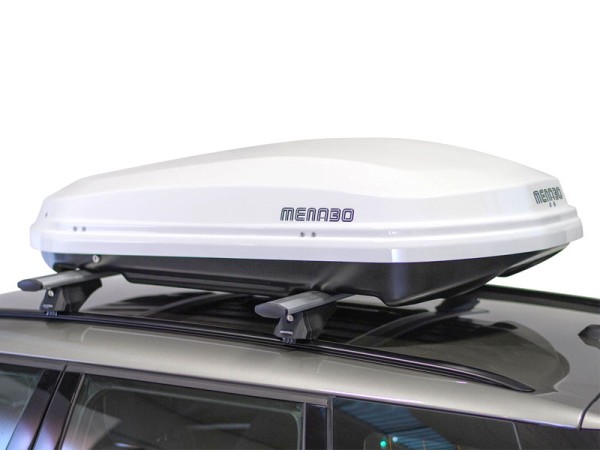 Μπαγκαζιέρα οροφής Menabo Diamond 450 White, Max 75kg, 1630x360x907mm