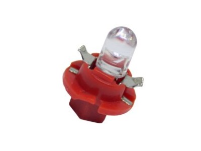 Led λάμπα τύπου B8.4D 12V/ 2W κόκκινη - 1τμχ.