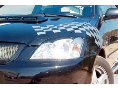 Φρυδάκια φαναριών για TOYOTA Corolla (2002+) hatchback - μαύρα