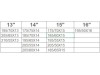 Αντιολισθητικές αλυσίδες (μέγεθος 70) για 13'', 14'', 15'', 16'' ζάντες - σετ 2τμχ.