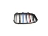 Καρδιές μάσκας για BMW F10 / F11 (2010+) με διπλή γρίλια - tri color - 2τμχ.