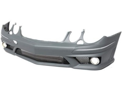 Προφυλακτήρας εμπρός για Mercedes W211 E-Class (2006-2009) - AMG Design χωρίς ανοίγματα , με πιτσιλήθρες - Taiwan