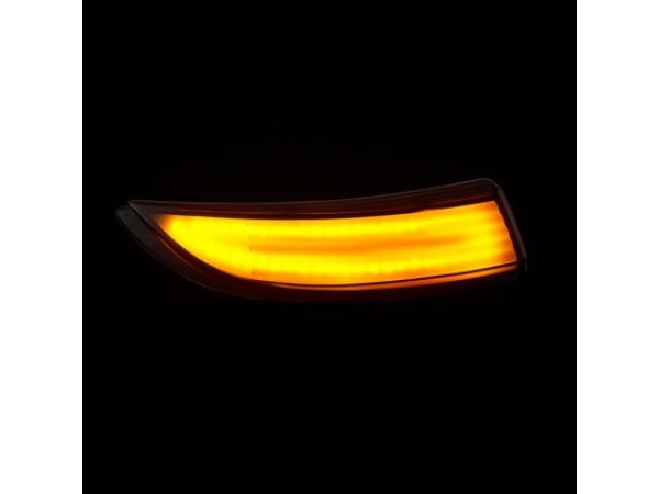Τρεχούμενα led φλας για καθρέφτες για Ford Fiesta (2008-2018), B-Max (2012+) - φιμέ με τρεχούμενο φλας - σετ 2τμχ.