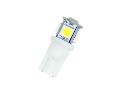 Led λάμπα τύπου Τ10 με 5 SMD led 5000K - 1τμχ.