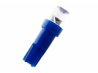 Led λάμπα τύπου T5 12V/1.2W μπλε - 1τμχ.