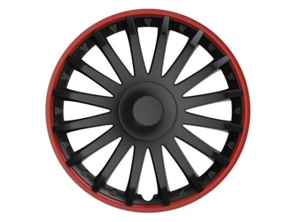 Τάσια Versaco Crystal Black / Red - 15" σετ - 4τμχ.