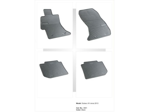 Λαστιχένια πατάκια Frogum για Subaru Impreza (2011-2016) / Levorg combi (2016-2020) / XV (2011-2017) - 4τμχ.