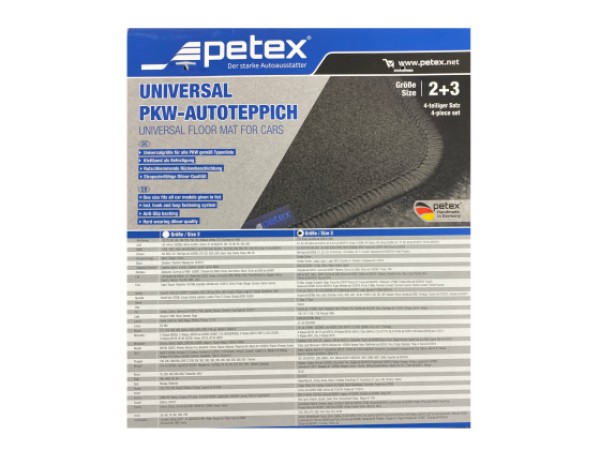 Πατάκια μοκέτα Petex universal Petex - 4τμχ.