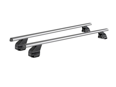 Μπάρες αλουμινίου και βάσεις δοκών Menabo Omega XL Silver, χωρίς σετ τοποθέτησης