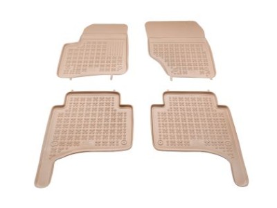 Λαστιχένια πατάκια Rezaw-Plast για VW Touareg / Porsche Cayenne (2002-2010) - τύπου σκαφάκι - μπεζ - 4τμχ.