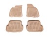Λαστιχένια πατάκια Rezaw-Plast για AUDI A4 B6 / B7 (2001-2008) τύπου σκαφάκι - μπεζ - 4τμχ.