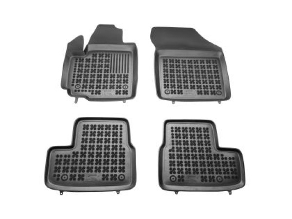 Λαστιχένια πατάκια Rezaw-Plast για Opel Agila II B (2008-2014) - τύπου σκαφάκι - 4τμχ.