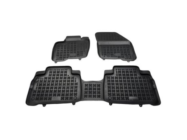 Λαστιχένια πατάκια Rezaw-Plast για FORD Galaxy III (2015-2023) / FORD S-Max II (2015+) - τύπου σκαφάκι - 3τμχ.