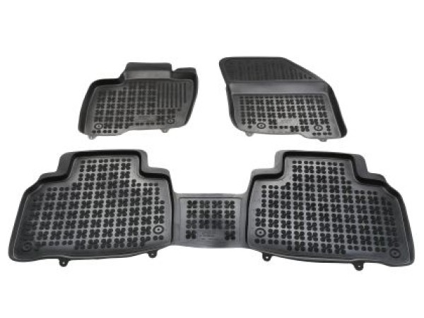 Λαστιχένια πατάκια Rezaw-Plast για FORD Edge II (2015–2023) - τύπου σκαφάκι - 3τμχ.