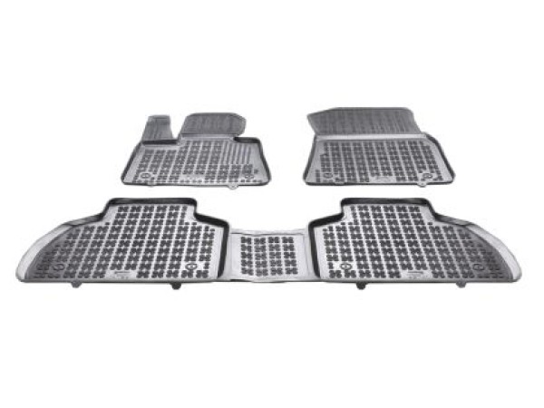 Λαστιχένια πατάκια Rezaw-Plast για BMW X7 G07 (2018+) - τύπου σκαφάκι - 3τμχ.