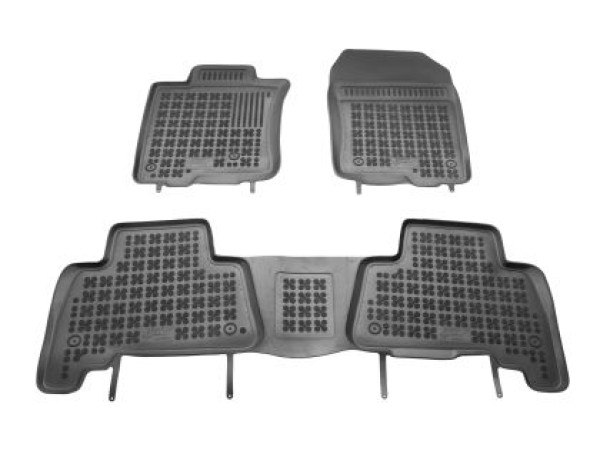 Λαστιχένια πατάκια Rezaw-Plast για Toyota Land Cruiser J150 IV (2010+) - τύπου σκαφάκι - 3τμχ.