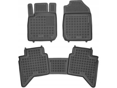 Λαστιχένια πατάκια Rezaw-Plast για Isuzu D - Max (2020+) 4πορτο τύπου σκαφάκι - 3τμχ.