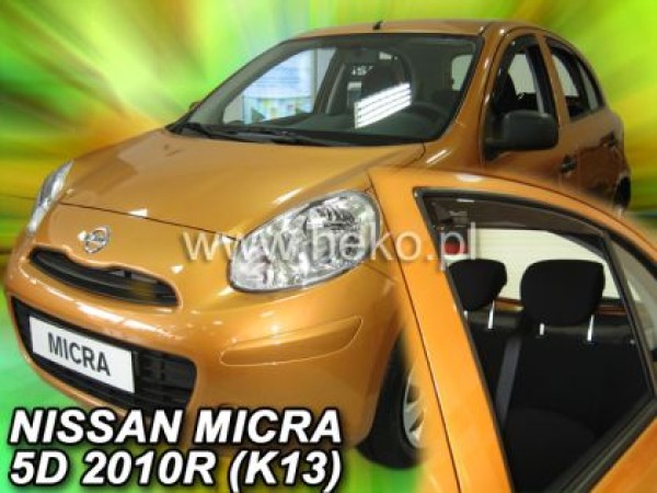 Ανεμοθραύστες Heko για Nissan Micra (2010+) 5 πορτο - 2 τμχ. εμπρός