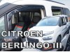 Ανεμοθραύστες Heko για OPEL Combo E 5d / CITROEN Berlingo / PEUGEOT Rifter / TOYOTA ProAce City (2018+) - 4 τμχ. εμπρός και πίσω