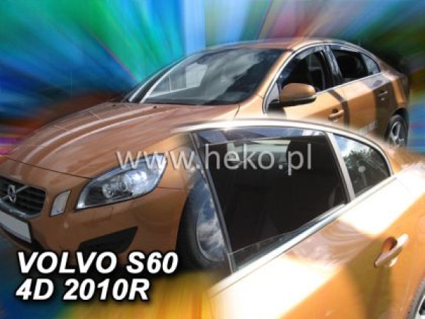 Ανεμοθραύστες Heko για Volvo S60 (2010+) sedan - 4 τμχ εμπρός και πίσω