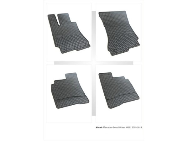 Λαστιχένια πατάκια Frogum για Mercedes W221 S-Class (2005-2012) - 4τμχ.