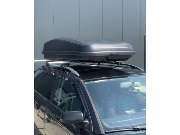 Μπαγκαζιέρα οροφής Junior Easy 180x94x39cm με μονόπλευρο άνοιγμα και κλειδί, 530 λίτρα - μαύρη