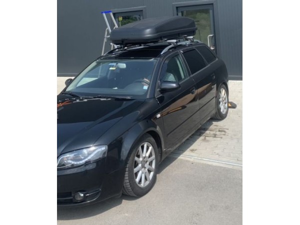 Μπαγκαζιέρα οροφής Junior Easy 180x94x39cm με μονόπλευρο άνοιγμα και κλειδί, 530 λίτρα - μαύρη